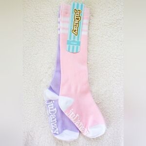*juDanzy" Pink & Purple/Lilac Knee High Socks. Size 4-6 years- NEW! - FAST SHIP!